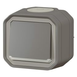 Legrand Kontroll-Wechselschalter Plexo New, 10AX, IP55, IK08, Anthrazit... LEGRAND-069721L 3414972110341 (Abb. 1)