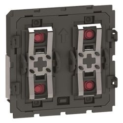 Legrand Tastsensor 2-fach myHome, 4 Tasten, mit LED-Anzeige, Unterputz, Kunststoff, 067... LEGRAND-067552 3245060675523 (Abb. 1)