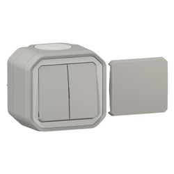 Legrand Multifunktionsschalter Plexo New, 10A, IP55, IK08, Kunststoff, Grau, 069719L... LEGRAND-069719L 3414971904224 (Abb. 1)