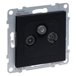 Legrand Antennen-Einzeldose SEANO TV-R-SAT, 3 Auslässe, 1,5 dB, Unterputz, Kunststoff, ... LEGRAND-765467 3414972552448 (Abb. 1)