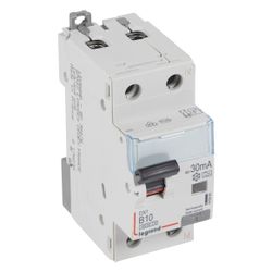 Legrand FI/LS-Schalter DX3, 10A, B-Charakteristik, 1P+N, 6kA, 30mA, Typ A, 230V, 2TE... LEGRAND-410963 3414970351364 (Abb. 1)