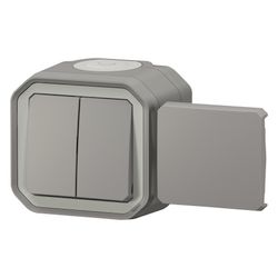 Legrand Multifunktionsschalter Plexo New, 10A, IP55, IK08, Kunststoff, Grau, 069719L... LEGRAND-069719L 3414971904224 (Abb. 1)