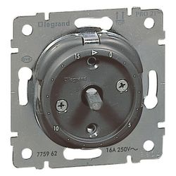 Legrand Zeitschalter-Einsatz, 0-15 min, Unterputz, 250V, 16A, Kunststoff, Anthrazit, 77... LEGRAND-775962 3245067759622 (Abb. 1)