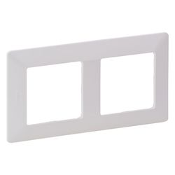 Legrand Abdeckrahmen Valena Life 2-fach, 157x86x10mm, Thermoplast, Ultraweiß, 754002... LEGRAND-754002 3414970454232 (Abb. 1)