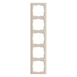 Legrand Rahmen 5-fach Creo, 5 Einheiten, Kunststoff, Mandelweiß, 776005... LEGRAND-776005 3245067760055 (Abb. 1)