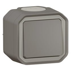 Legrand Wechselschalter Plexo New 069761L, 10A, IP55, IK08, Thermoplast, Anthrazit... LEGRAND-069761L 3414971882522 (Abb. 1)