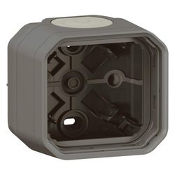 Legrand Aufputzgehäuse Plexo New 069601L, 1-fach, IP44, 85x82x57mm, Thermoplast, Anthr... LEGRAND-069601L 3414971879843 (Abb. 1)