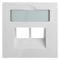 Legrand Abdeckung SEANO, 2x RJ45, mit Beschriftungsfeld, Unterputz, Kunststoff, Ultrawe... LEGRAND-765159 3414972544740 (Abb. 1)