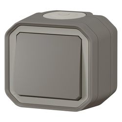Legrand Wechselschalter Plexo New 069761L, 10A, IP55, IK08, Thermoplast, Anthrazit... LEGRAND-069761L 3414971882522 (Abb. 1)