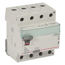 Legrand Fehlerstromschutzschalter TX3 40A 4-polig 300mA Typ A 400V, 4TE, Schraubklemme,... LEGRAND-411785 3414970353665 (Abb. 1)