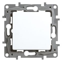 Legrand Niloe Einzeltaster, 6A 250V, Unterputz, Kunststoff, Ultraweiß, 664505... LEGRAND-664505 3245066645056 (Abb. 1)