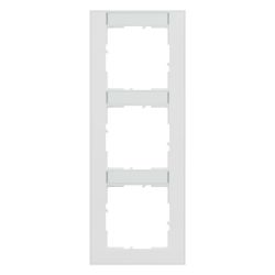 Legrand SEANO+ Rahmen 3-fach vertikal, 10x55mm Beschriftungsfeld, 87x229x9,8mm, Thermop... LEGRAND-765993 3414972547635 (Abb. 1)