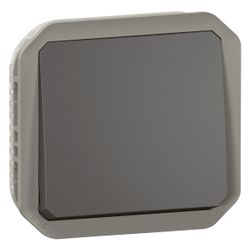 Legrand Taster Plexo New, 10A, 250V, IP55, IK08, Kunststoff, Anthrazit, 069841L... LEGRAND-069841L 3414971883642 (Abb. 1)