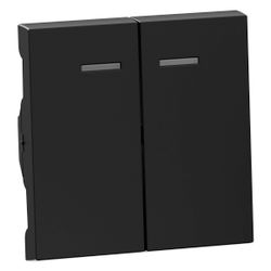 Legrand Serienwippe SEANO, mit Lichtauslass, Thermoplast, Schwarz, 55,6x56x8,2mm, 76530... LEGRAND-765309 3414972543125 (Abb. 1)