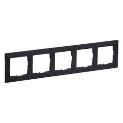 Legrand 5-fach Rahmen SEANO, 87x372mm, Kunststoff, Anthrazit, 765475... LEGRAND-765475 3414972550055 (Abb. 1)
