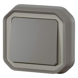 Legrand Wechselschalter Plexo New, 10 AX, IP55, IK08, Kunststoff, Anthrazit, 069881L... LEGRAND-069881L 3414971884342 (Abb. 1)