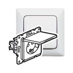 Legrand Steckdose Creo mit Klappdeckel und erhöhtem Berührungsschutz, 16A, 250V, Unterp... LEGRAND-776224 3245067762240 (Abb. 1)