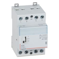 Legrand Installationsschütz CX3, 230V 40A 4 Schließer, mit Handschalter, 3 Teilungseinh... LEGRAND-412553 3245064125536 (Abb. 1)