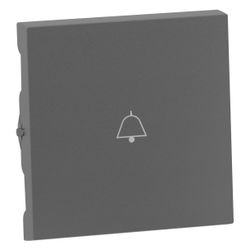Legrand Wippe SEANO mit Klingelsymbol, IP20, 55,6x56x8,2mm, Thermoplast, Anthrazit, 765... LEGRAND-765412 3414972542647 (Abb. 1)