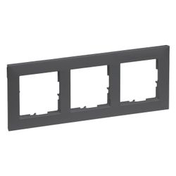 Legrand 3-fach Rahmen SEANO, 87x229mm, Thermoplast, Anthrazit, 765473... LEGRAND-765473 3414972549752 (Abb. 1)