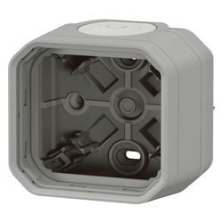 Legrand Aufputzgehäuse Plexo New 069651L, 1-fach, IP44, Thermoplast, Grau, 069651L... LEGRAND-069651L 3414971880863 (Abb. 1)