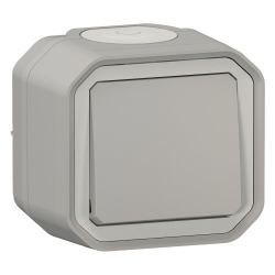 Legrand Kreuzschalter Plexo 069716L, 10A, IP55, Kunststoff, Grau... LEGRAND-069716L 3414971881921 (Abb. 1)