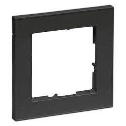 Legrand 1-fach Rahmen SEANO+, 86x86x10mm, Kunststoff, Schwarz lackiert, 765381... LEGRAND-765381 3414972548137 (Abb. 1)