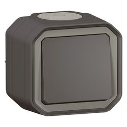 Legrand Wechselschalter Plexo New 069761L, 10A, IP55, IK08, Thermoplast, Anthrazit... LEGRAND-069761L 3414971882522 (Abb. 1)