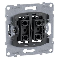 Legrand Doppeltaster SEANO, 10A, 250V, Steckklemme, Unterputz, 72,9x72,9x38,3mm, Kunsts... LEGRAND-765018 3414972544474 (Abb. 1)