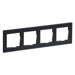 Legrand 4-fach Rahmen SEANO+, 86x300mm, Kunststoff, Anthrazit, 765484... LEGRAND-765484 3414972549141 (Abb. 1)