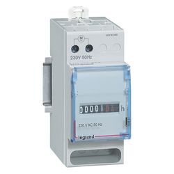 Legrand Betriebsstundenzähler Rex 2000 HC2, 230V, 50Hz, 2 TE, IP2X, 004694... LEGRAND-004694 4010957046941 (Abb. 1)