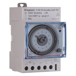 Legrand Tagesschaltuhr MicroRex T31 Su/Wi, 230V, 16A, 3 TE, Grau... LEGRAND-412823 3245064128230 (Abb. 1)