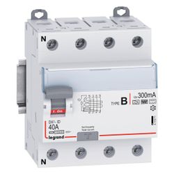 Legrand Fehlerstromschutzschalter DX3 40A, 4-polig, 300mA, Typ B, 400V, N-links, 4TE, G... LEGRAND-411971 3414972087889 (Abb. 1)