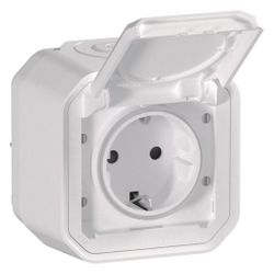 Legrand Schutzkontakt-Steckdose Plexo New, IP44, Steckklemme, Weiß, 069770L... LEGRAND-069770L 3414971882645 (Abb. 1)