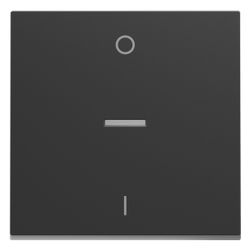 Legrand Wippe SEANO für 2-poligen Ausschalter, 56x56x5,7mm, Kunststoff, Schwarz, 765310... LEGRAND-765310 3414972543958 (Abb. 1)