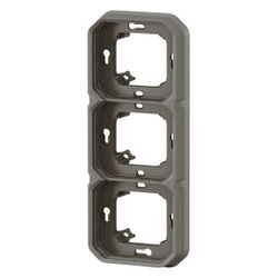 Legrand Tragring Plexo New 3fach, Unterputz, 227x85x43,5mm, Thermoplast, Anthrazit, 06... LEGRAND-069608L 3414971880016 (Abb. 1)