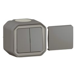 Legrand Multifunktionsschalter Plexo New 069789L, IP55, IK08, 250V, 10A, Anthrazit... LEGRAND-069789L 3414971904262 (Abb. 1)