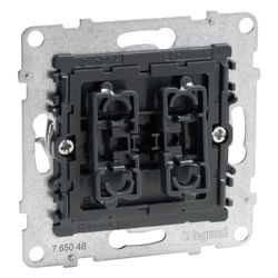 Legrand Rollladen-/Jalousietaster SEANO, 2 Tasten-System, Unterputz, 250V, 6A, 72,9x72,... LEGRAND-765048 3414972665049 (Abb. 1)
