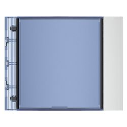 Legrand BTicino Frontblende Infomodul SFERA 352201, 114x91x10mm, Thermoplast, Aluminium... LEGRAND-352201 8005543463826 (Abb. 1)