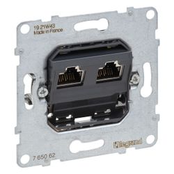 Legrand Datendose SEANO, 2x RJ45, Kat. 6A, Unterputz, 72,9x72,9x36mm, 765062... LEGRAND-765062 3414972551359 (Abb. 1)