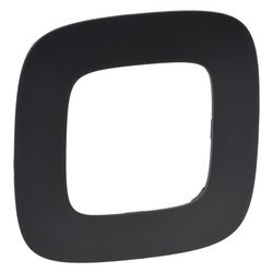 Legrand Abdeckrahmen Valena Allure 1-fach, 90x90x10mm, Thermoplast, Schwarz, 754401... LEGRAND-754401 3414970478481 (Abb. 1)