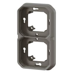 Legrand Tragring Plexo New 2fach, 156x85x43,5mm, Thermoplast, Anthrazit, 069607L... LEGRAND-069607L 3414971879980 (Abb. 1)