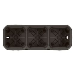 Legrand Aufputzgehäuse Plexo New 3-fach, 82x226x57mm, Thermoplast, Anthrazit, 069603L... LEGRAND-069603L 3414971879904 (Abb. 1)
