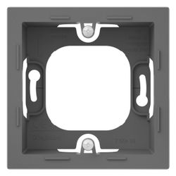 Legrand Aufputzgehäuse SEANO 1-fach, 88,5x88,5x43,3mm, Thermoplast, Anthrazit... LEGRAND-765498 3414972542265 (Abb. 1)