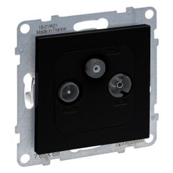Legrand Durchgangsdose SEANO 765368, 14 dB, Unterputz, Kunststoff, Schwarz lackiert... LEGRAND-765368 3414972552233 (Abb. 1)