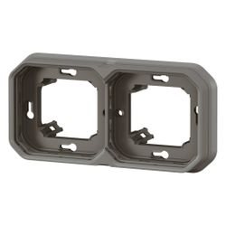 Legrand Tragring Plexo New 2fach, 156x85x43,5mm, Thermoplast, Anthrazit, 069607L... LEGRAND-069607L 3414971879980 (Abb. 1)