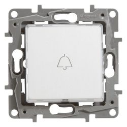 Legrand Taster Niloe, beleuchtet, mit Beschriftungsfeld, Unterputz, 250V, 6A, Kunststof... LEGRAND-664515 3245066645155 (Abb. 1)