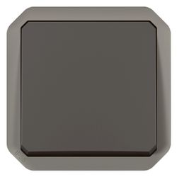 Legrand Wechselschalter Plexo New, 10AX, IP55, IK08, Steckklemme, Kunststoff, Anthrazi... LEGRAND-069801L 3414971882942 (Abb. 1)