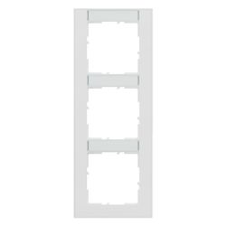 Legrand SEANO+ Rahmen 3-fach vertikal, 10x55mm Beschriftungsfeld, 87x229x9,8mm, Thermop... LEGRAND-765993 3414972547635 (Abb. 1)
