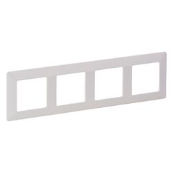 Legrand Abdeckrahmen Valena Life 4-fach, Thermoplast, Ultraweiß, 86x299x10mm, 754004... LEGRAND-754004 3414970454287 (Abb. 1)